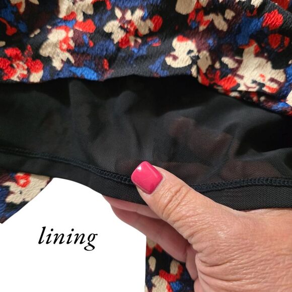 Tracy Reese Silk Multicolor Dress With Bell Sleeves Size 8 - Picture 10 of 13